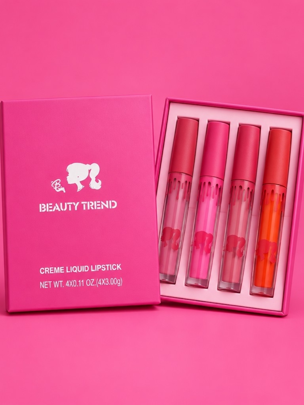 Pink Creme Lipstick Set - 4 Shades